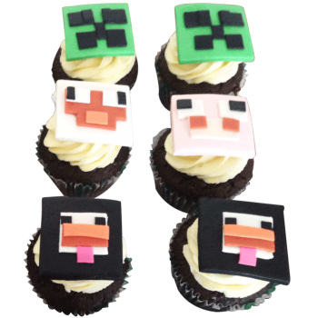 Mine craft cupcake